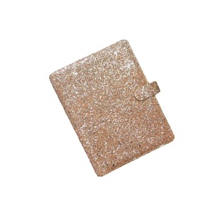 A5 Leather Cover Notebook Loose-Leaf Card Book Shell Custom Glitter Fish Scale Pattern Pu Simulated Leather Notebook