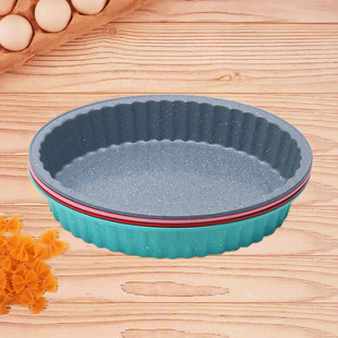 Snowflake Carbon Steel Marble Oval Plate Cake Pizza Plate Non-stick DIY Multi-purpose Cake Baking Mold Wholesale
