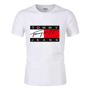 Tide brand short-sleeved T-shirt cross-border new men's fashion leisure sports short-sleeved T-shirt men's factory direct sales of a generation of hair