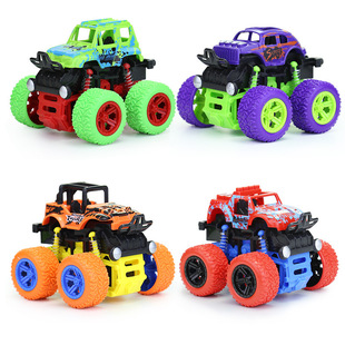 Children's Toys Wholesale Boy Toy Car Boxed Interactive Inertia Off-Road Car Street Stall Cheap Small Toys