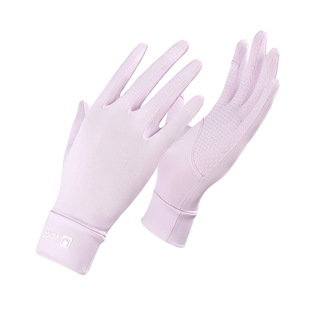 Vilico summer sun protection Ice Silk gloves women's thermal insulation open finger touch screen breathable comfortable non-slip UV protection gloves
