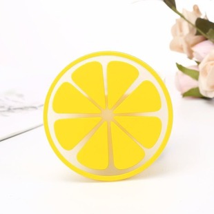 Cartoon pvc soft rubber coasters strawberry fruit series heat insulation placemats home kitchen supplies manufacturers wholesale