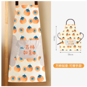 Kitchen home apron creative Chinese style elements anti-oil fashion cotton and linen apron women baking apron wholesale