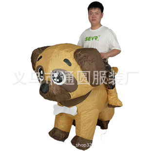 Cross-border Cartoon Doll Props Halloween Party Parent-child Activity Tianma Mount Colorful Unicorn Inflatable Costume