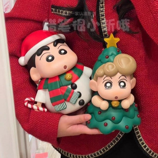Crayon Shinchan ручной снеговик Рождество новая рождественская елка маленькая кукла милая кукла