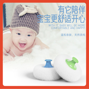✅ Cross-Border Hair Salon Cleaning Dry Powder Puff Talcum Powder Puff Box Baby Newborn Baby Prickly Heat Powder Box