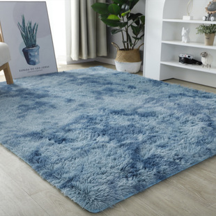 Cross-border Tie-dye Carpet for Household Bedroom Plush Carpet Modern Simple Carpet Floor Mat Modern Nordic