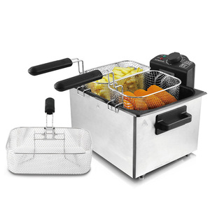 lumabella60004 temperature control 5L large capacity stainless steel fryer family large capacity French fries electric fryer