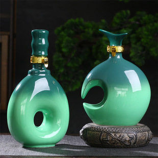 500 мл креативная керамическая винная бутылка Jingdezhen 1 кг винный горшок навалом винный горшок винный банк пустая винная бутылка подарочная коробка