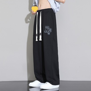 Pants Men's Spring Autumn and Summer High School Students Loose Straight Pants Teenagers Trendy American Men's Casual Pants