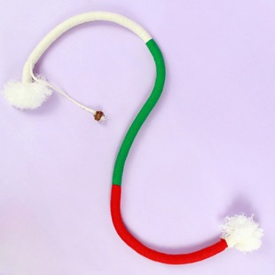 Cat Toy Bite Rope Molar Tooth Cleansing Insect Gall Fruit Fun Cat Stick Self-hi Fun Hair Ball Cotton Rope Cat Toy