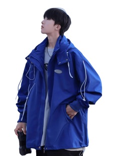 Japanese Style Outdoor Tooling Jacket Coat Men's Autumn and Winter Windproof Tide Brand Rush Coat Hooded Casual Coat Outdoor