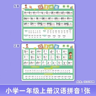 First-grade Chinese Character Literacy Table First Book Second Book People's Education Edition Synchronizes Second-grade Chinese Character Recognition Card Pinyin