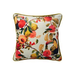 Creative plush digital printing cushion cover modern simple living room polyester flower and bird pillow cover a generation of hair