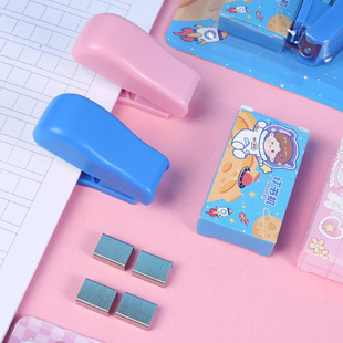 Cute Mini Stapler Set, Super Cost-Effective Office Binding Machine, Test Paper Document Binding Machine, Creative Stationery Wholesale