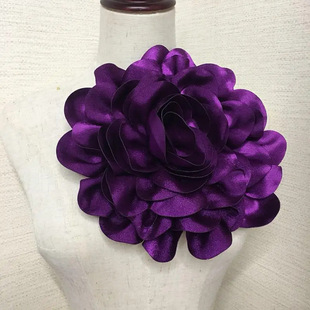 New European popular 24cm handmade satin flower