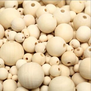 Log loose beads diy jewelry accessories 4-50MM natural wood lotus round beads log color beads wholesale generation