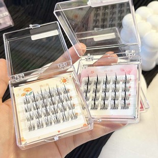 Honey Small Box Travel Series Различные накладные ресницы смешанного стиля Трилогия Белый Лунный свет Плотные натуральные маленькие и легкие