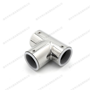 Shower room round pipe connector hot sale glass rod hanging clip double-way three-way elbow round-way flange seat connector