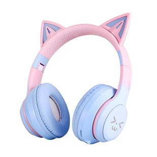 035C с высоким значением лица Кошачьи уши наушники Беспроводная Bluetooth гарнитура игры для девочек