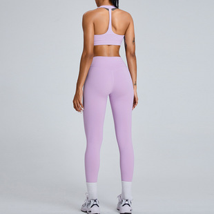 New Naked Yoga Clothes suit Women's Beauty Back Quick-drying Tight-fitting Beauty Back Sports suit Running Fitness Clothes