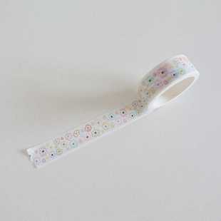Japanese and Korean flower five-pointed star and paper tape cute cat plaid hand book decoration material tape roll