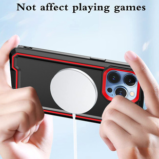 Youjia two-color CD pattern phone case for iPhone14ProMax magnetic all-inclusive drop-resistant Apple 15 protective case