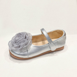 Girl's Small Leather Shoes 2025 Spring and Autumn New Fashion All-match Children's Korean Style Single-layer Shoes Soft-soled Little Girl's Princess Shoes