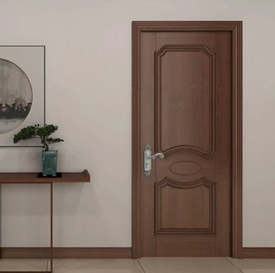 Factory direct engineering door wooden door interior door room door modern simple bedroom door solid wood door paint-free paint set