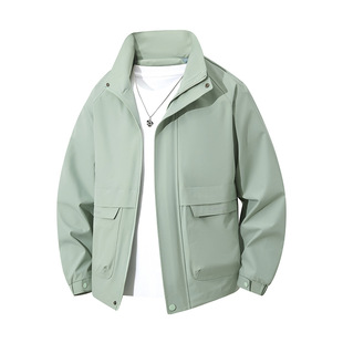2025 Stereogram New Arrival Spring and Autumn Men's Charge Clothes Stereogram Tooling Outdoor Casual Sports Collar