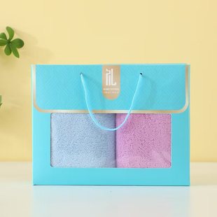 Factory Wholesale Coral Velvet Towel Gift Box Face Wash Event Gift Wedding Full Moon Opening Return Gift Souvenir
