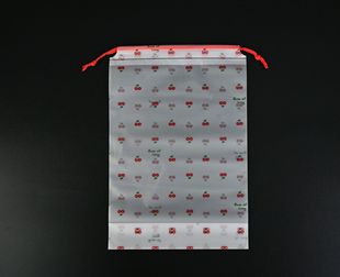In stock drawstring drawstring bag transparent clothes shoes storage packaging bag socks clothing plastic drawstring bag