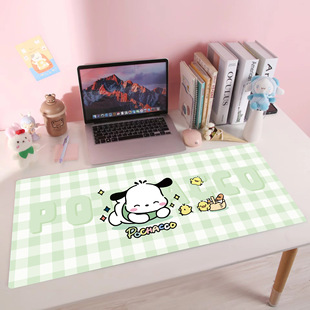 Cartoon Mouse Pad Oversized Dirty-Resistant Leather Pad Girls Cute Desk Mat Office Supplies Cultural and Creative Student Computer Pad