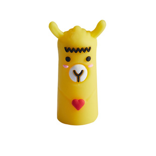 Cute animal pen cap take pencil cover dinosaur pen cover silicone soft glue stop bite pencil head soft glue grip head cover