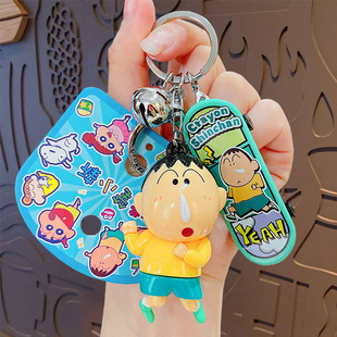 Поддельный Crayon Shinchan Динамичный Супермен Автомобиль Брелок подвеска милый мультяшный куклы Рюкзак подвеска цепочка ключей