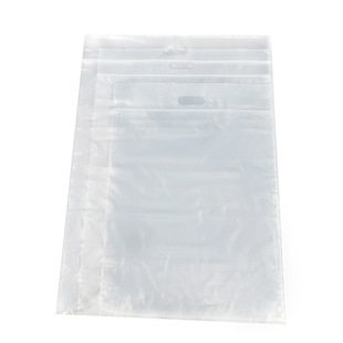 pe plastic transparent hand-held ziplock bag clothing portable schoolbag clothes bedding packaging bag wholesale