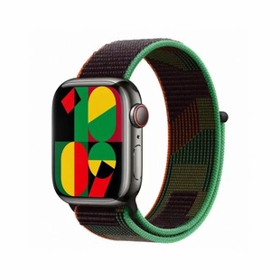 for apple nylon loop strap iwatch woven velcro apple watch10 watch strap