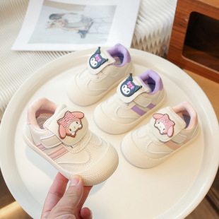 Tongku Rabbit Baby Kуломи ходные туфли 2024 Весна и Осень Новая Милая Девушка Повседневные туфли