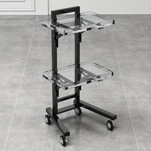 Hair Salon Bar Cart Internet Celebrity Trolley Hair Salon Tools Barber Hair Cutting Foldableing Perm and Dye Cart Anti-Dye Cream Hair Water