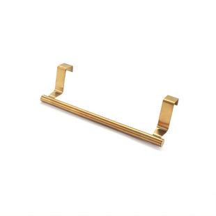 Stainless Steel Non-perforated Towel Rack Removable Telescopic Towel Towel Bar Hangable Double-layer Bathroom Storage Rack