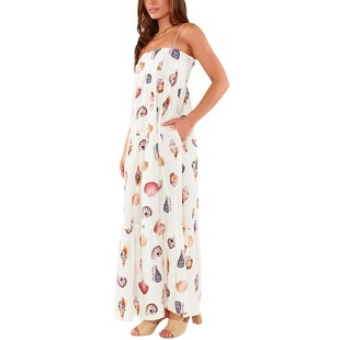 Cross-border 2024 European and American Spring and Summer New Sling Printing Layered dress INS Loose Vacation Women's dress