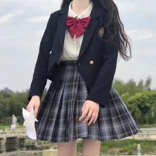 Japanese college style JK suit jacket autumn and winter genuine original uniform female student School sense suit suit full set