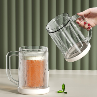 Creative chilled refrigeration cup sandwich liquid refrigerator frozen cup cold drink cup ice chilled cup beer drink cup