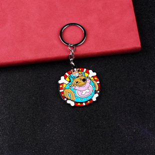 One Piece Animation Surrounding Nautical King Lufei Soloace Rotatable Keychain Metal Rotating Pendant