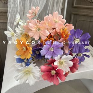 Small Persian Chrysanthemum Gesang Flower Nordic Artificial Flower Decorative Placement of Flower-arranging Photo-taking Props ins Floral Ornaments