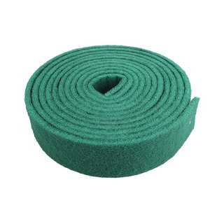 Industrial polished wire drawing cloth stainless steel cleaning rust removing polishing plate vegetable melon cloth roll green Emery scouring pad