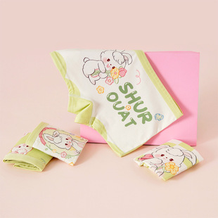 Girls' Girls' Underwear Boxers Pure Cotton Children's Middle and Big Children's Boxer Underwear No Fart Anti-bacterial Crotch Underwear for Baby Girls