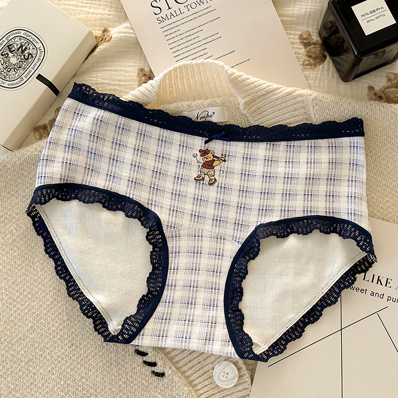 Women's 10A Pure Cotton Underwear, Antibacterial, Extended, Mid-Waist, Seamless, Comfortable, Plus Size.