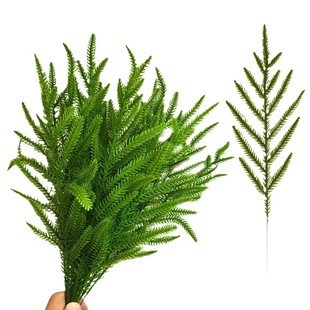 Cross-border for manufacturers to simulate pine needles Christmas atmosphere layout artificial soft rubber green plant decoration Christmas tree accessories