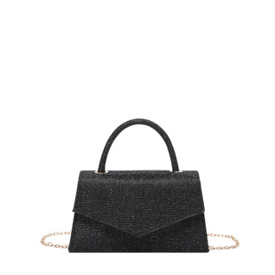 2025 New Fashion Small Square Bag Chain All-match Handbag Fashion Shoulder Bag Simple Messenger Bag Commuter Bag